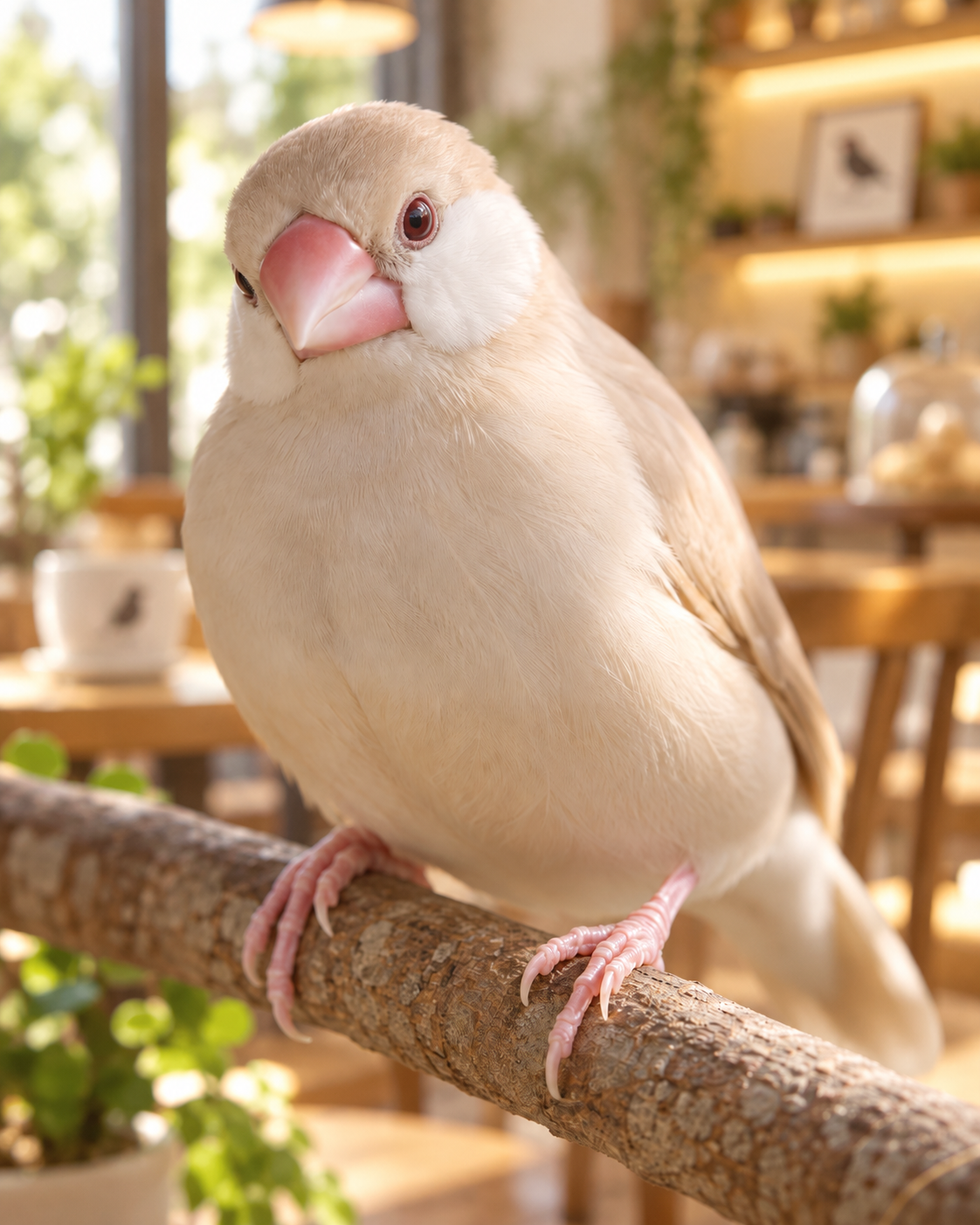 クリーム文鳥