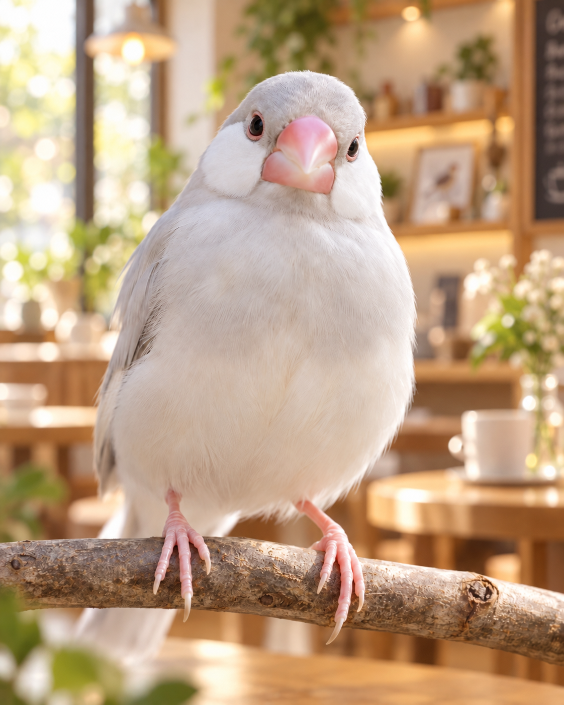 ライトシルバー文鳥